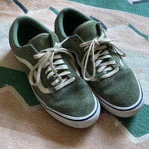 Sage Green UltraCush Old Skool Vans low tops
